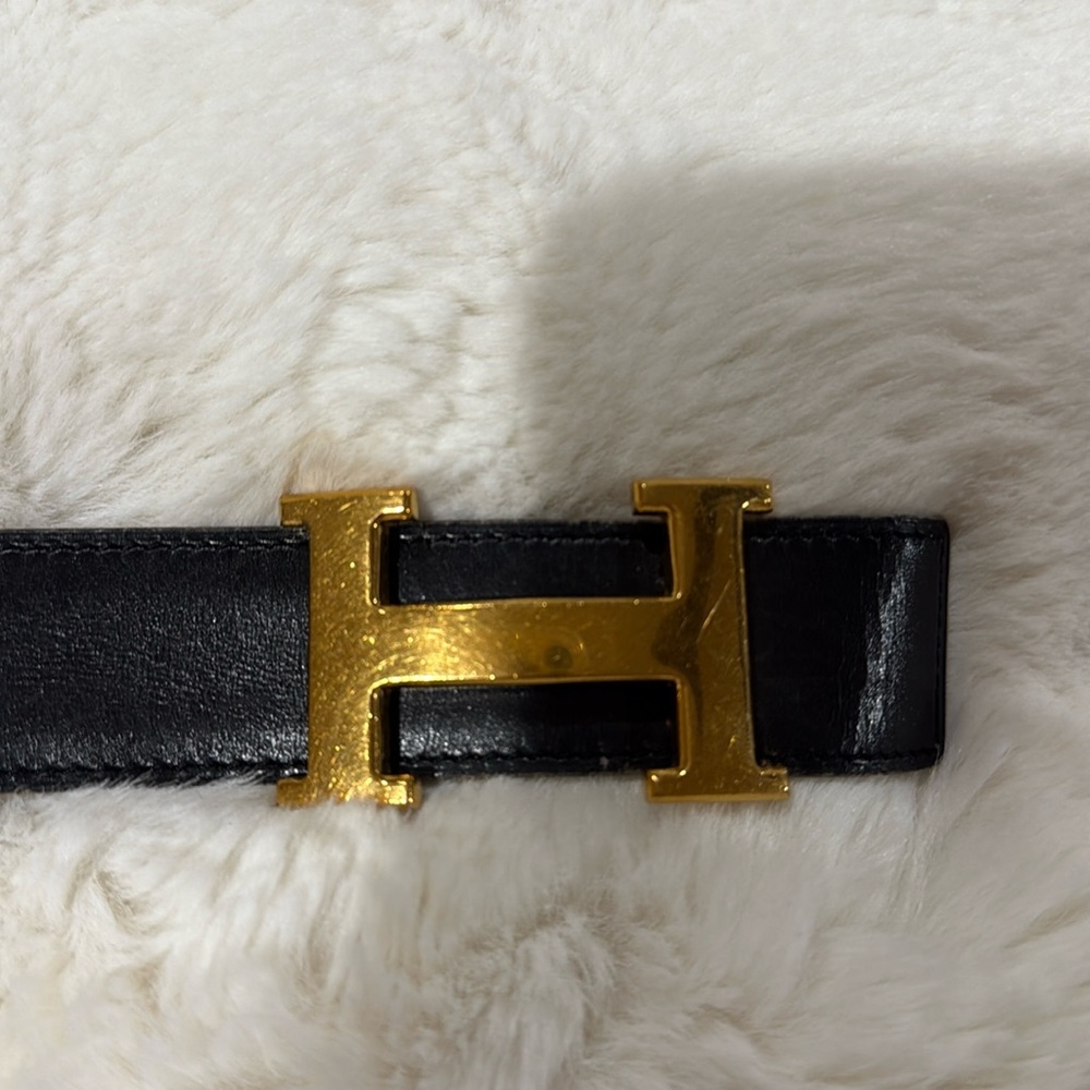 HERMES BUCKLE AND BELT - authentic